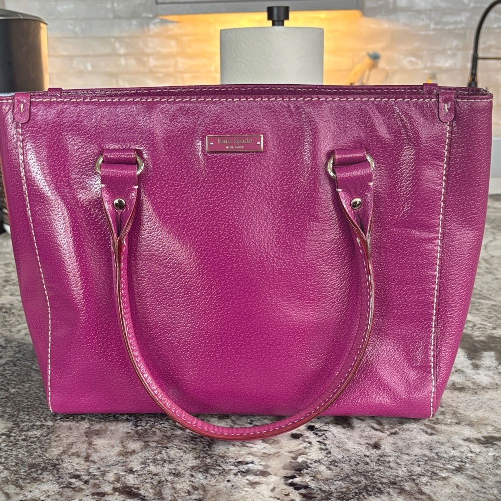 Kate Spade Fuchsia Leather Tote